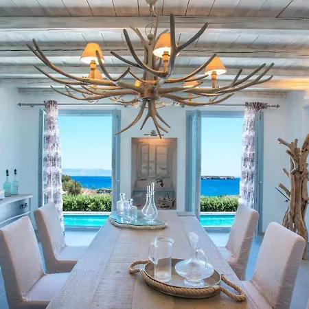 Villa Luxury Paros Sea View Private Pool 4 Bdr Tserdakia *