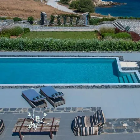 Luxury Paros Sea View Private Pool 4 Bdr Tserdakia Villa Chrisi Akti (Paros)